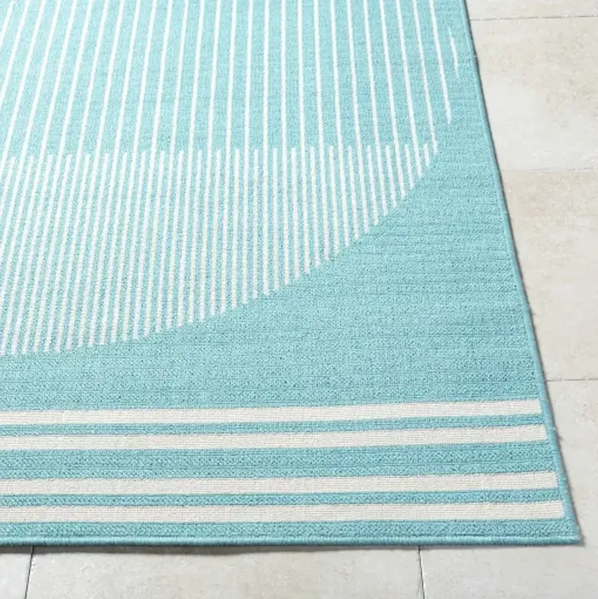 Alfresco ALF-9691 5'3" x 5'3" Machine Woven Rug