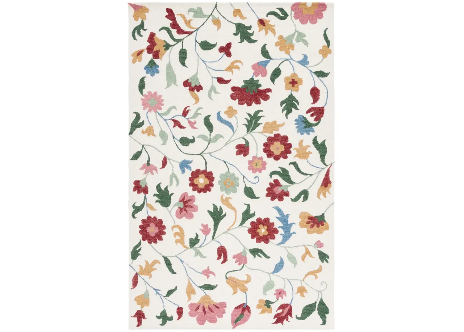 BLOSSOM 569 IVORY  8' x 10' Large Rectangle Rug