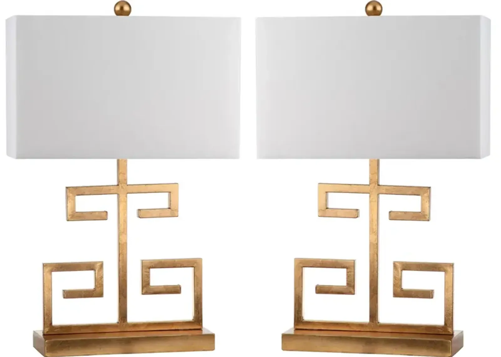 Greek Key 25-Inch H Table Lamp - Set of 2