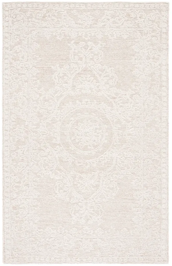 ABSTRACT Hand Tufted 4' x 6' area rug