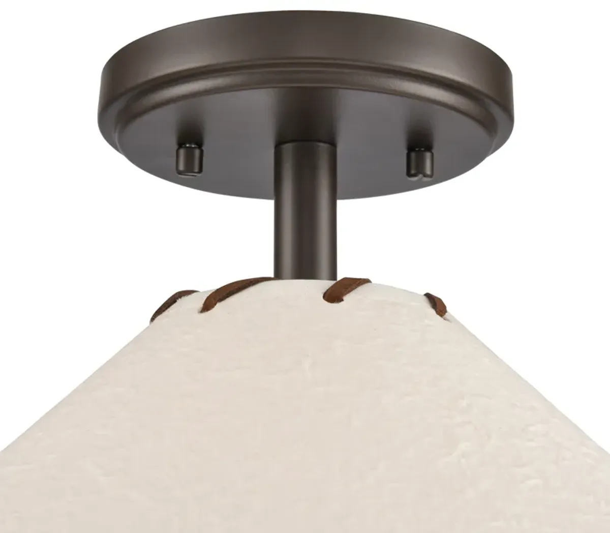 Marion 14'' Wide 1-Light Semi Flush Mount - Oil Rubbed Bronze