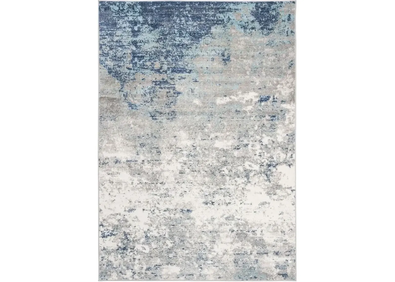 Brentwood 822 Light Grey / Blue 10' X 13' Oversized Rectangle Powerloomed Rug