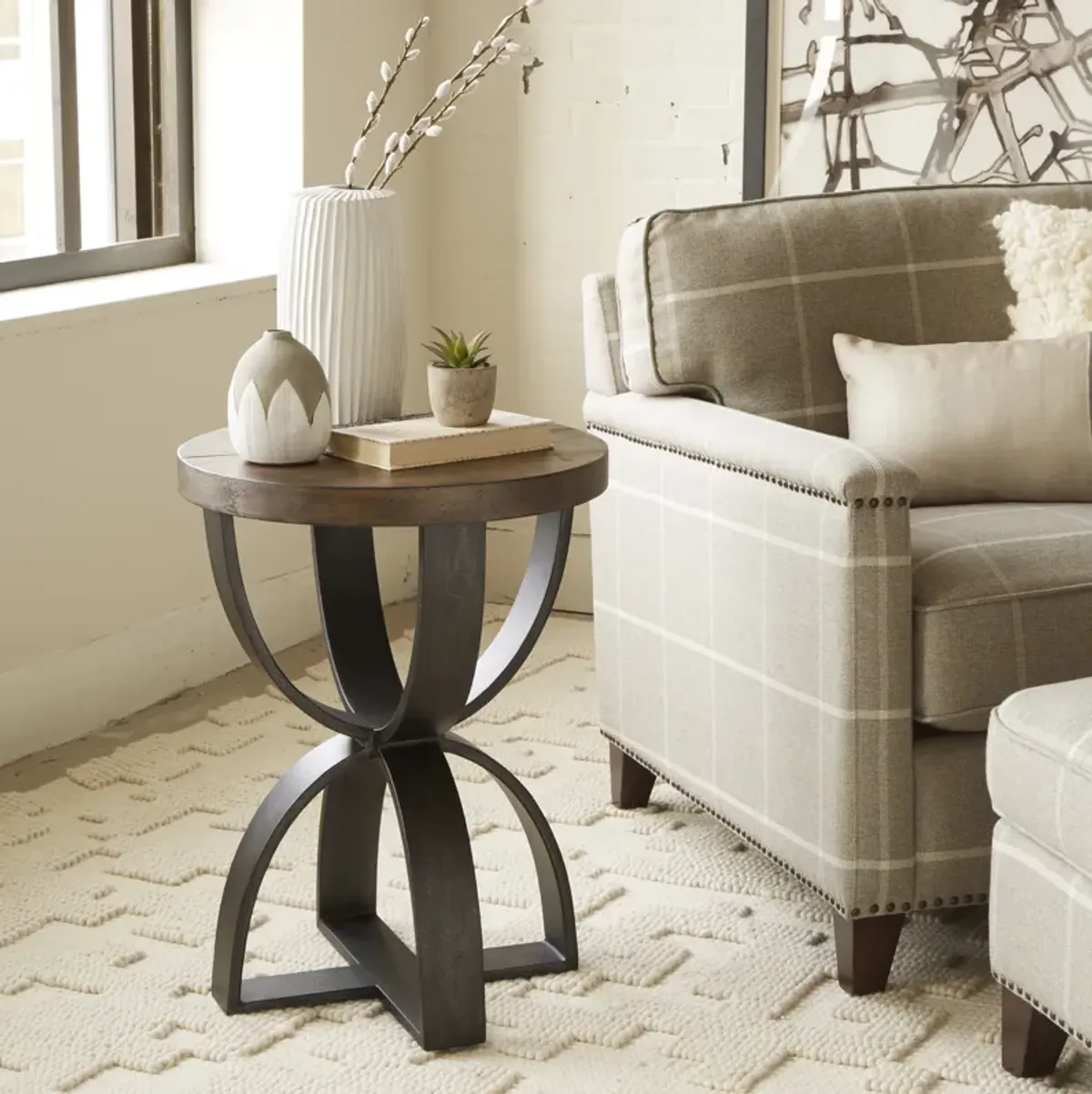 Bowden Round Accent Table