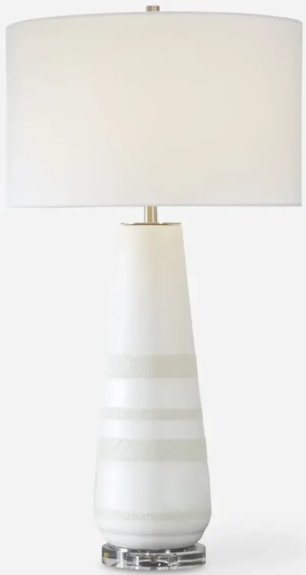 Santino Crackled Ivory Table Lamp