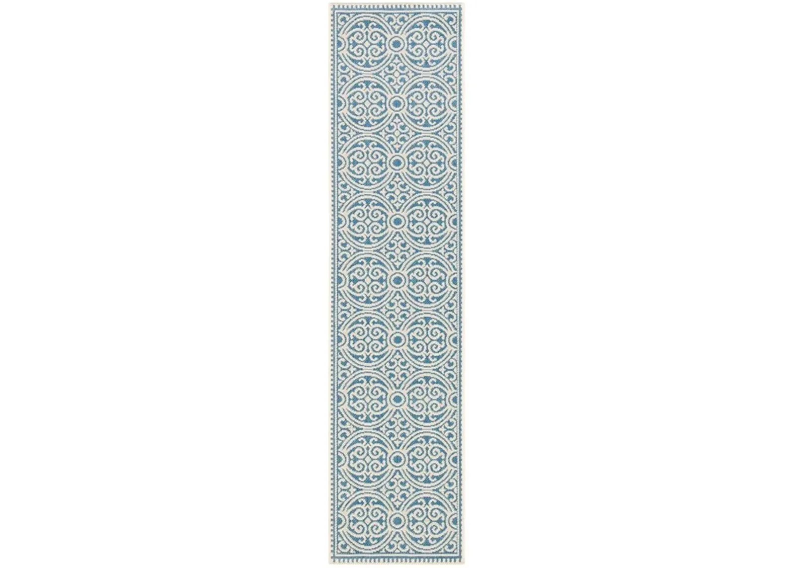 Safavieh BEACH HOUSE Collection BHS134N-210 Cream / Blue 2'-2" X 10'