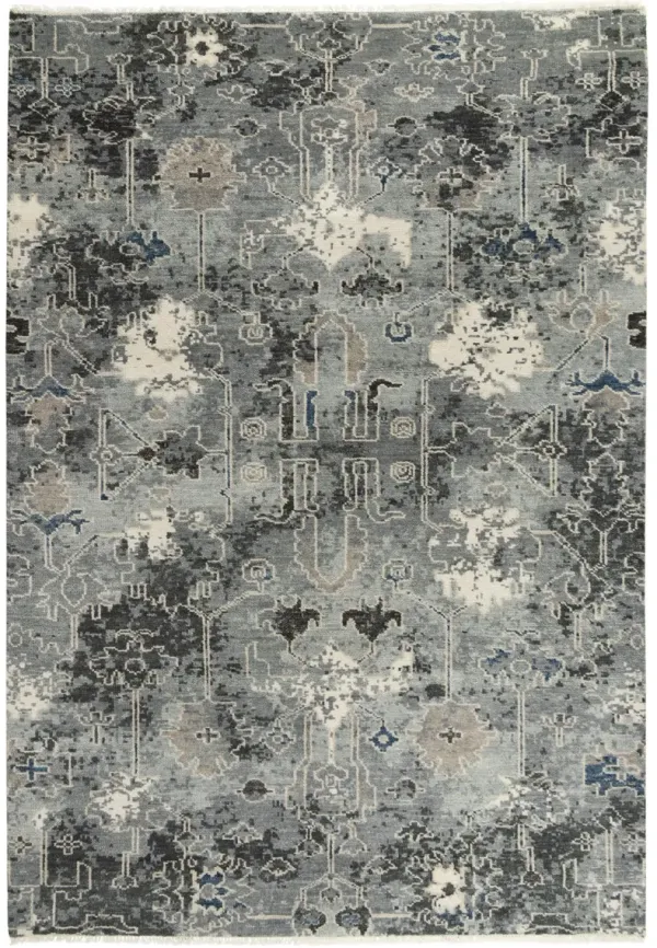 Belmont Natural/Multi  Hand Spun Wool 6' x 9' Rectangle Rug