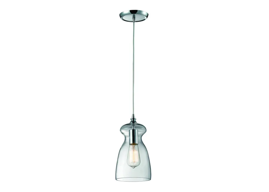 Menlow Park 6" Wide 1-Light Mini Pendant - Polished Chrome