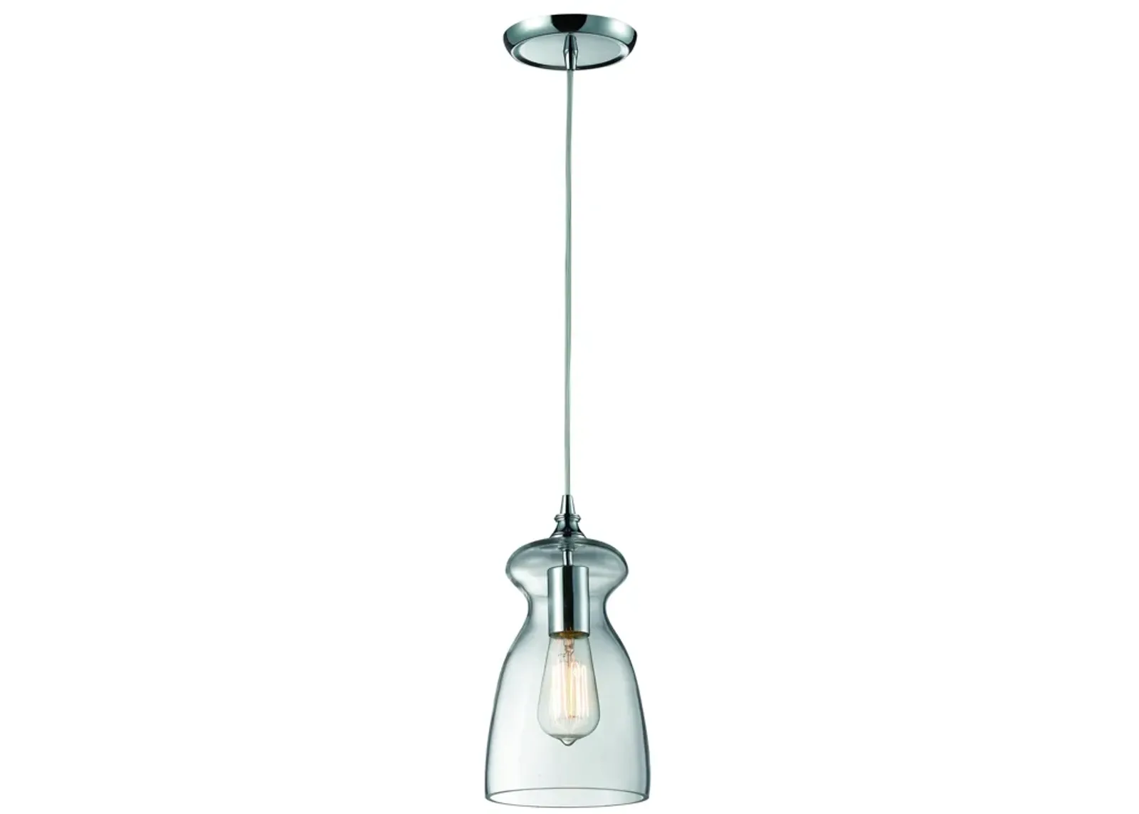 Menlow Park 6" Wide 1-Light Mini Pendant - Polished Chrome