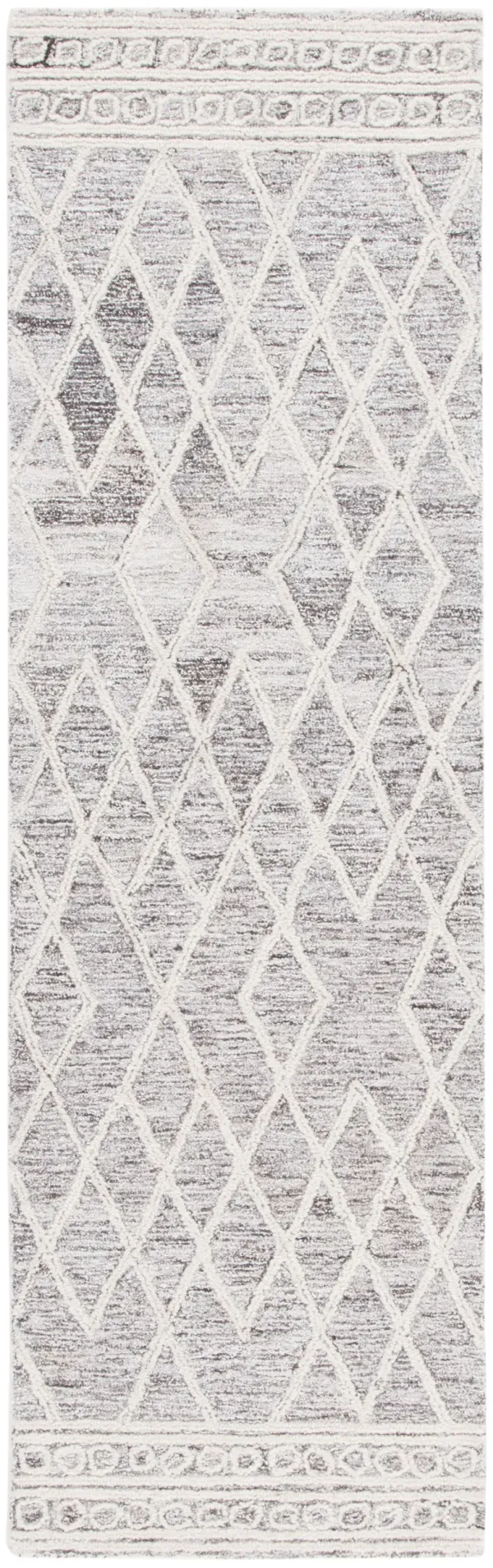 ABSTRACT Hand Tufted 2'-3' x 8' runner
