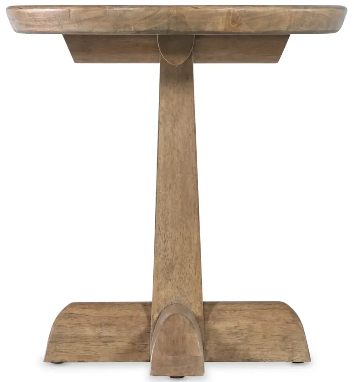 Vineyard Row Round Pedestal End Table