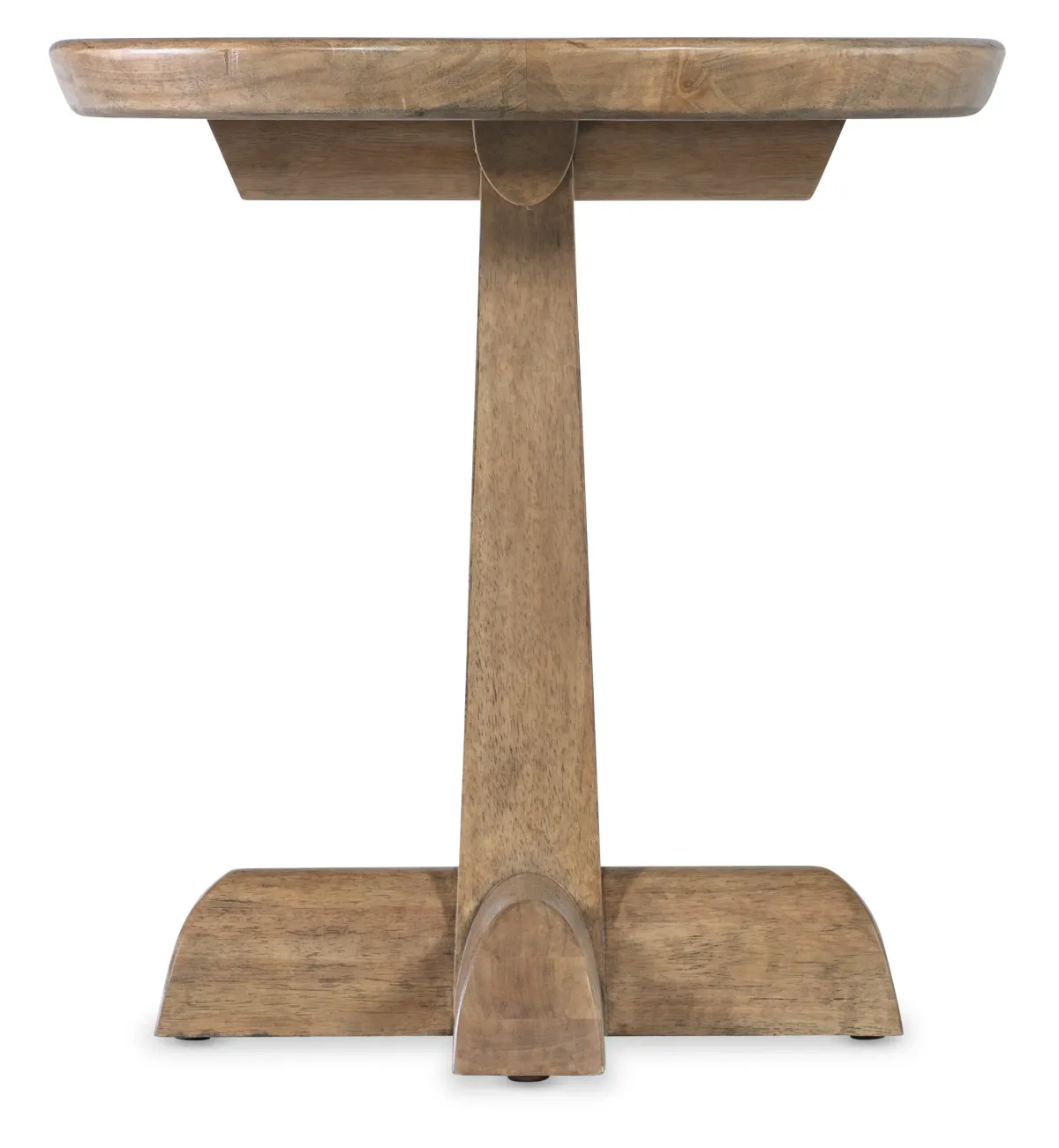 Vineyard Row Round Pedestal End Table