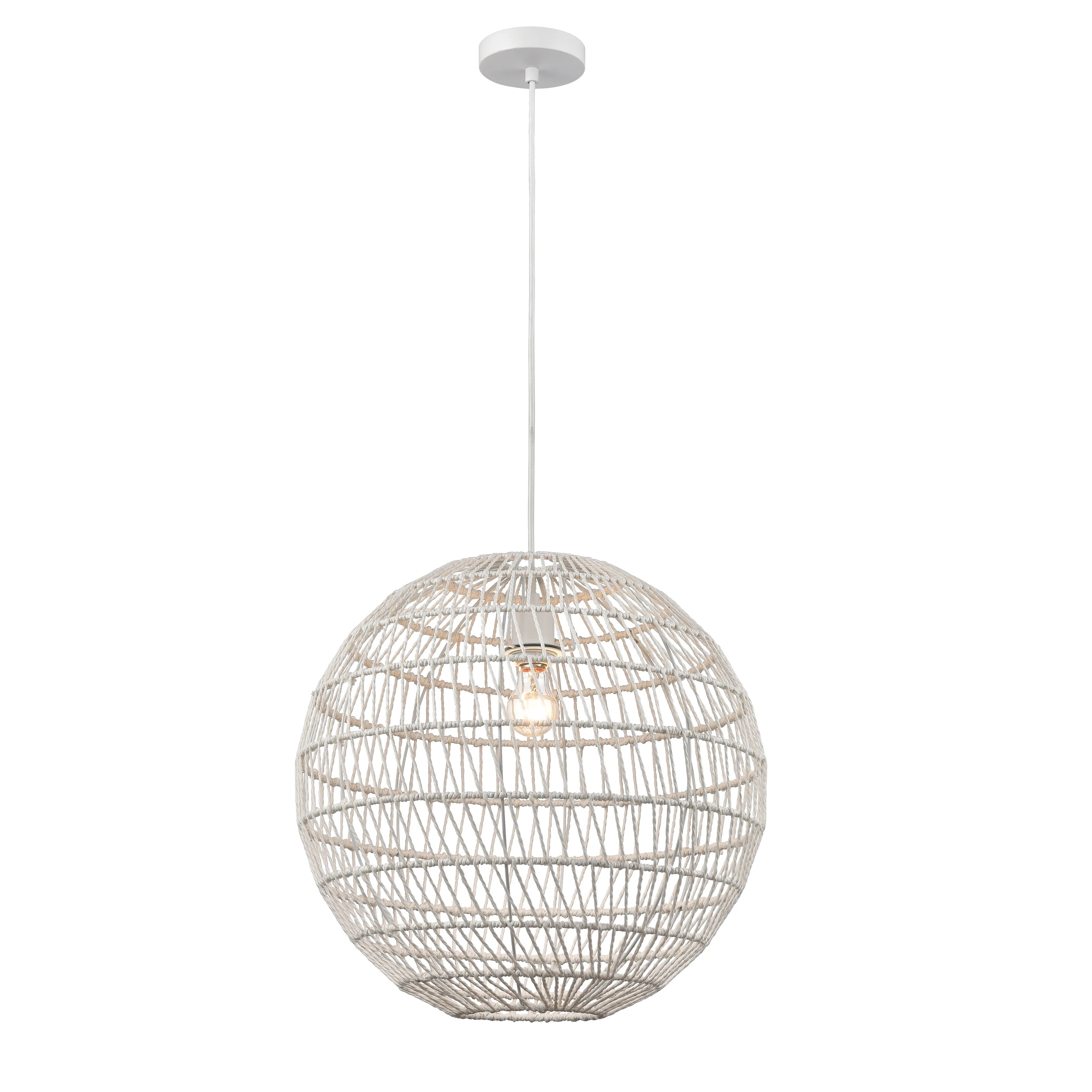 Simoom 19" Wide 1-Light Pendant - White