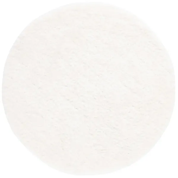 LUXE SHAG Hand Tufted 4' x 4' Round area rug