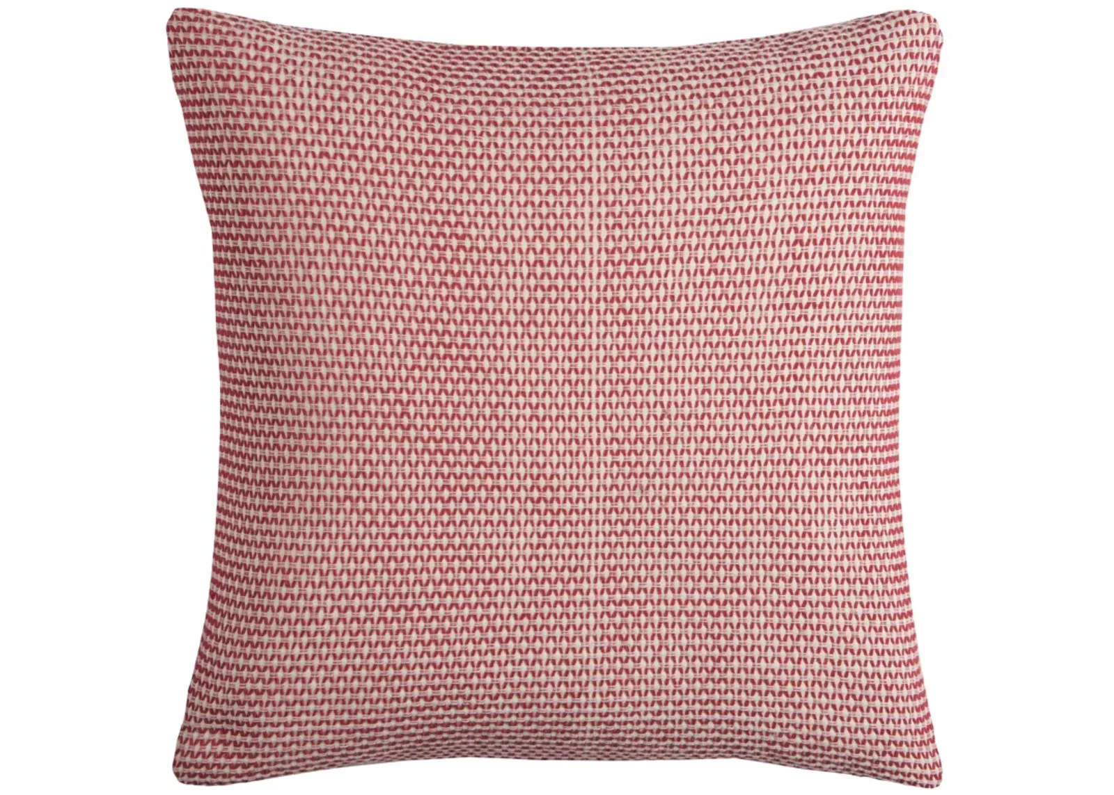 Geometric Red Pillow