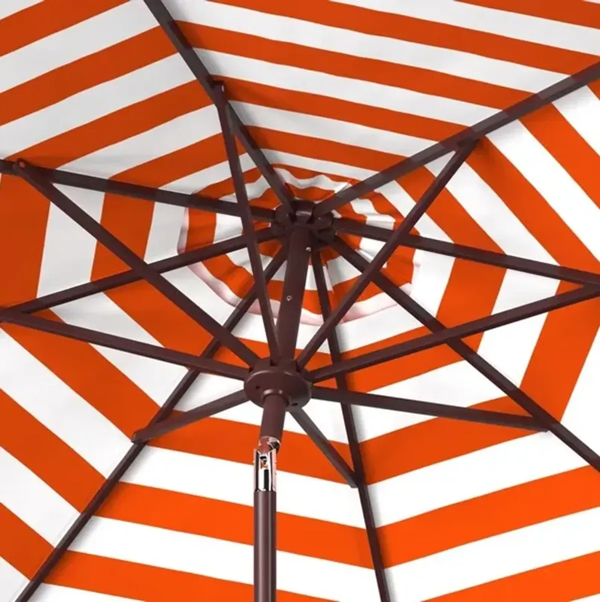 ATHENS INSIDE OUT STRIPED 9FT CRANK OUTDOOR AUTO TILT UMBRELLA