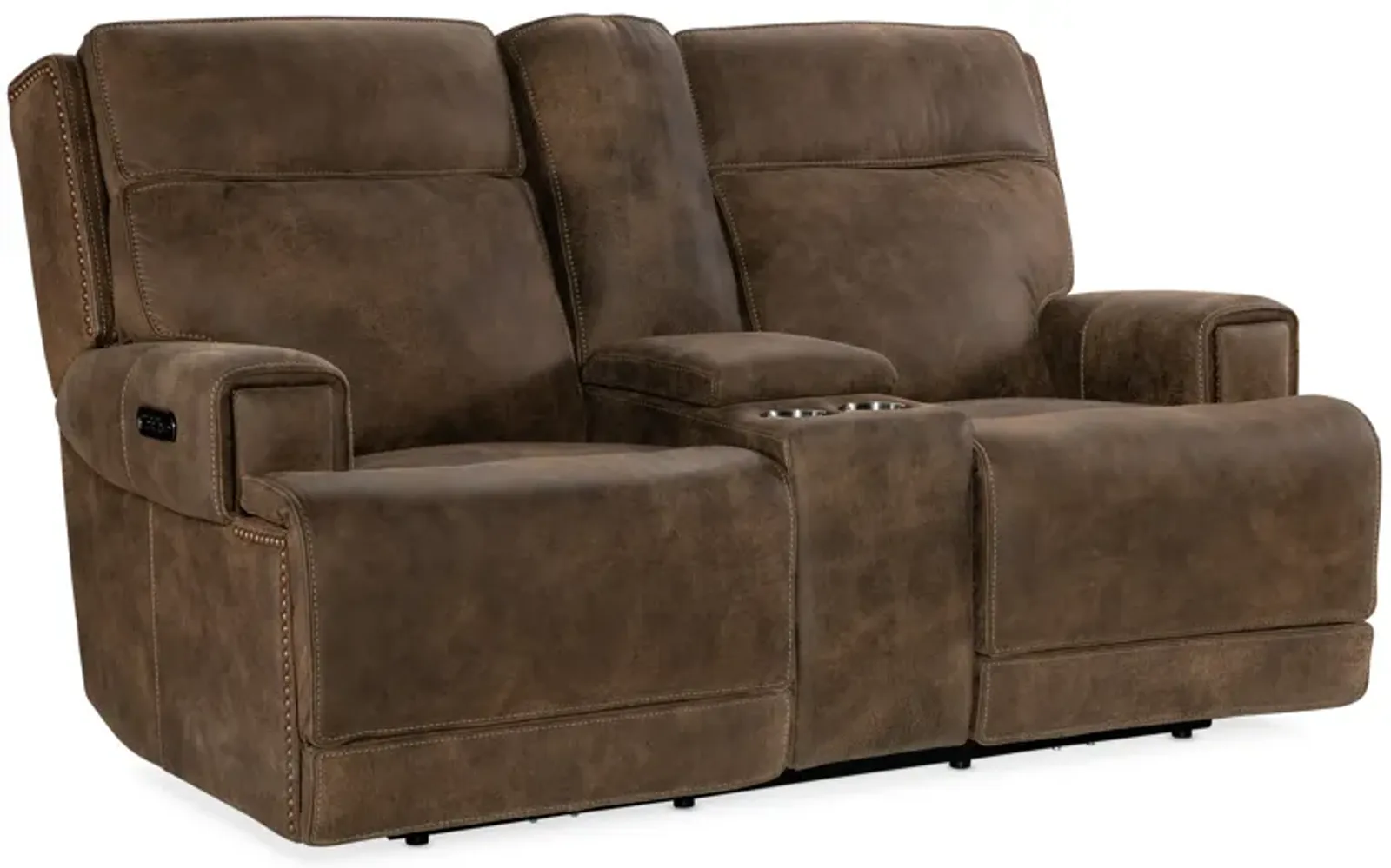 Wheeler Power Console Loveseat with Power Headrest