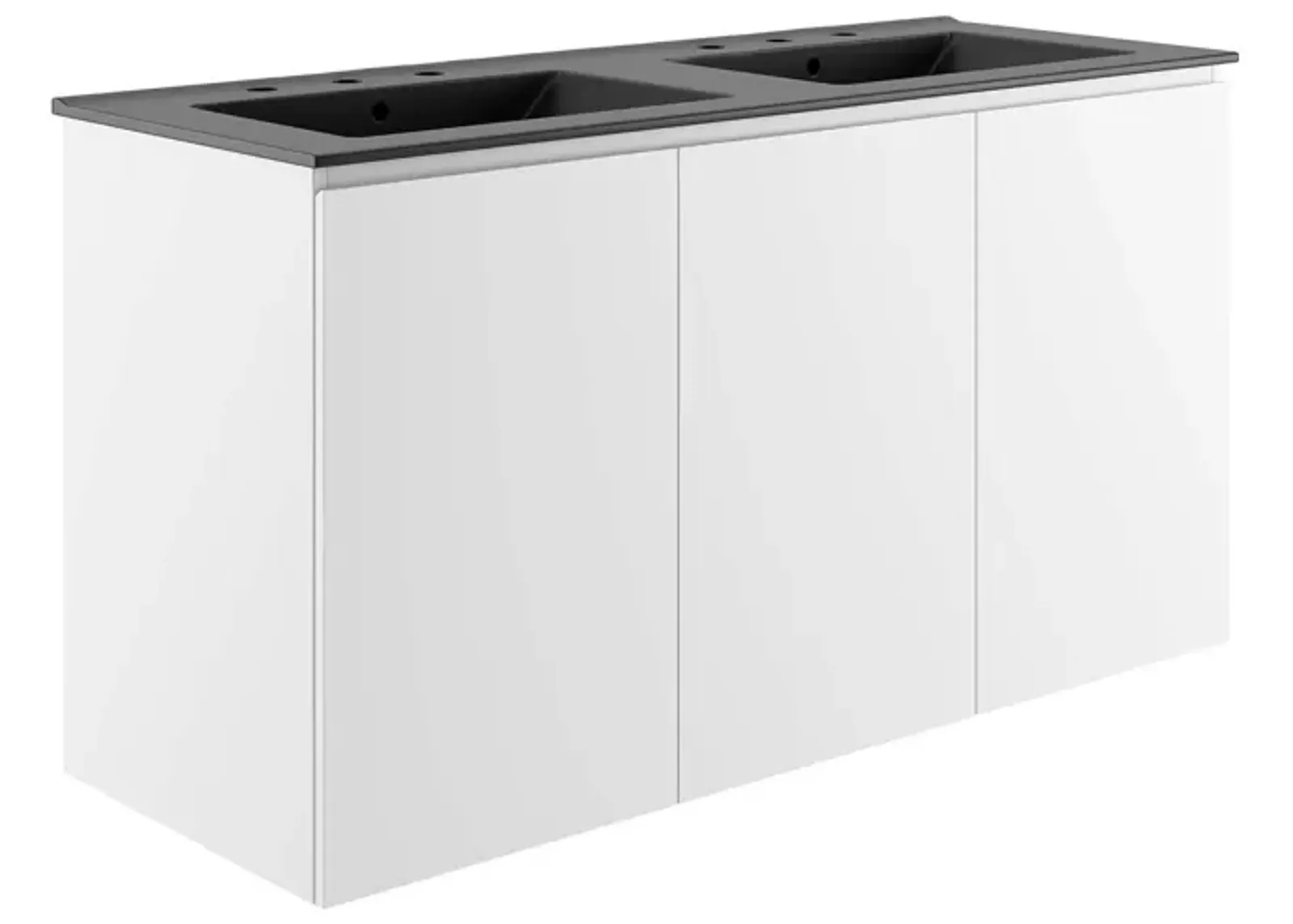 Bryn 48" Wall-Mount Double Sink Bathroom Vanity