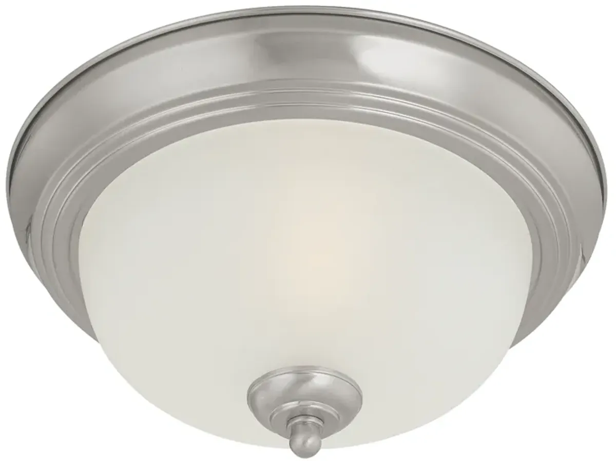 Ceiling Essentials 12" Wide 1-Light Flush Mount - Brushed Nickel