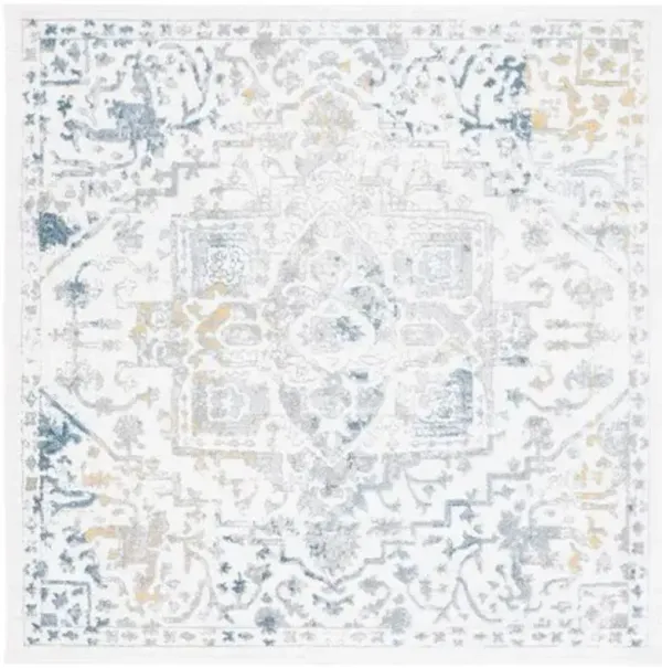 LAYLA 112  Blue 6'-7' X 6'-7' Square Square Rug