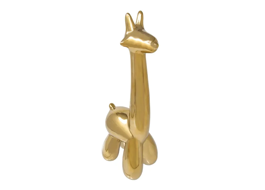 Gold Giraffe Balloon Animal