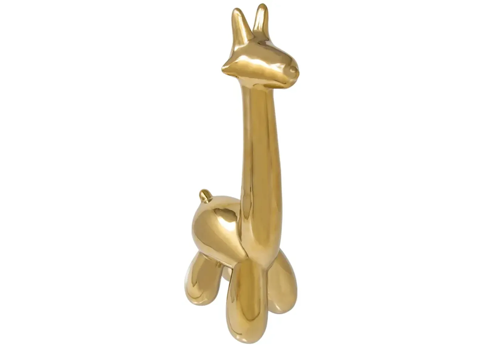 Gold Giraffe Balloon Animal