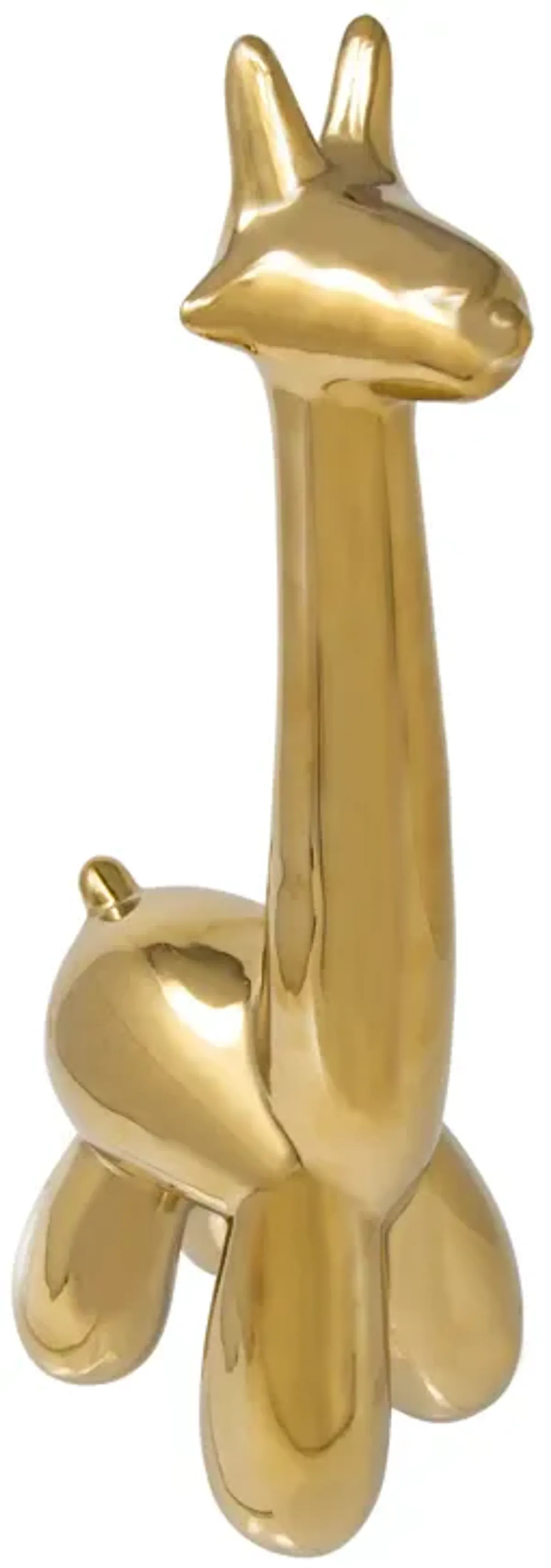 Gold Giraffe Balloon Animal