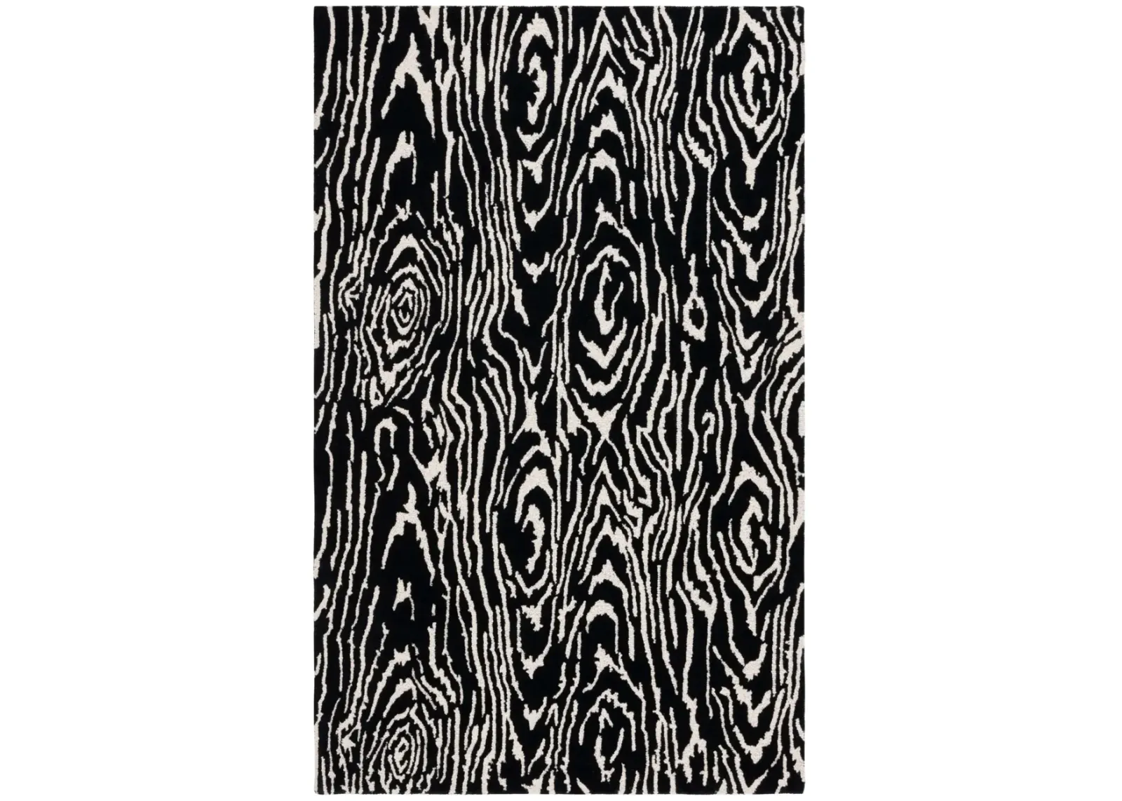 EBONY 550 BLACK  8' x 10' Large Rectangle Rug