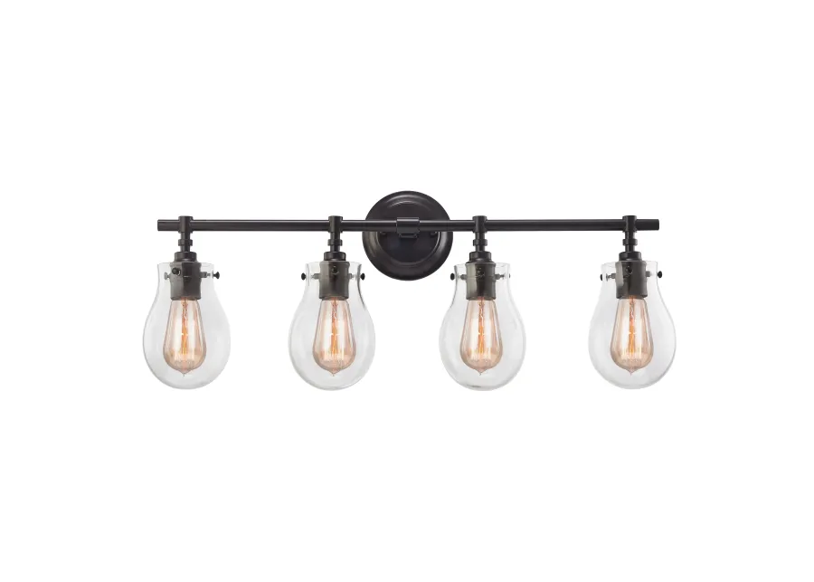 Jaelyn 29" Wide 4-Light Vanity Light - Oil Rubbed Bronze