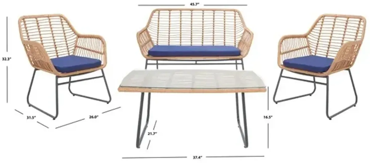 ROSTON 4PC LIVING SET