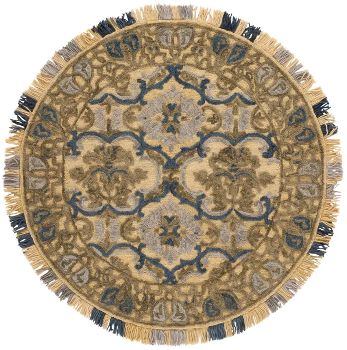 BLOSSOM Hand Tufted 6' x 6' Round area rug