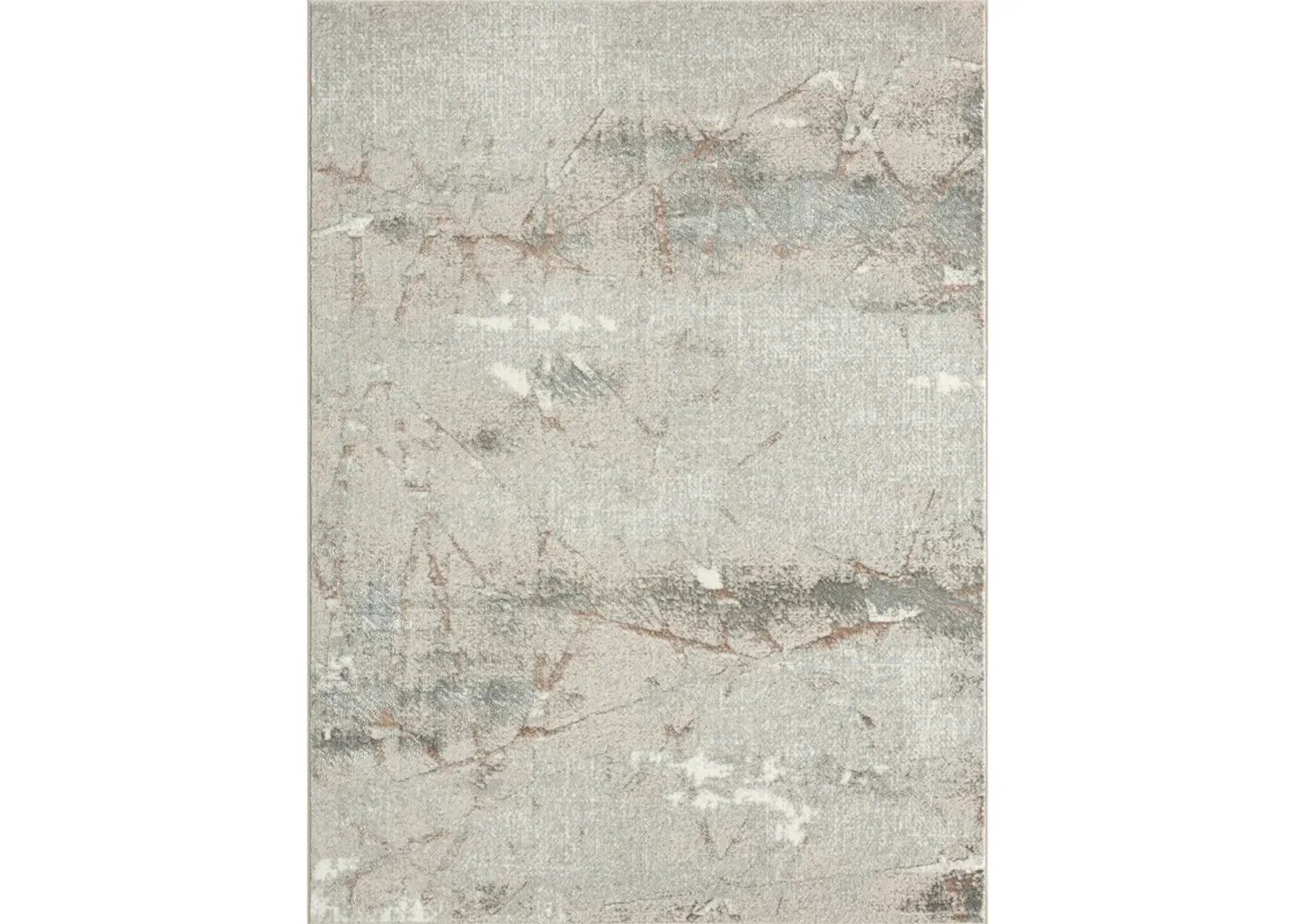 Avery Beige/ Gray Modern Abstract Indoor Area Rug 7'5" x 9'5"