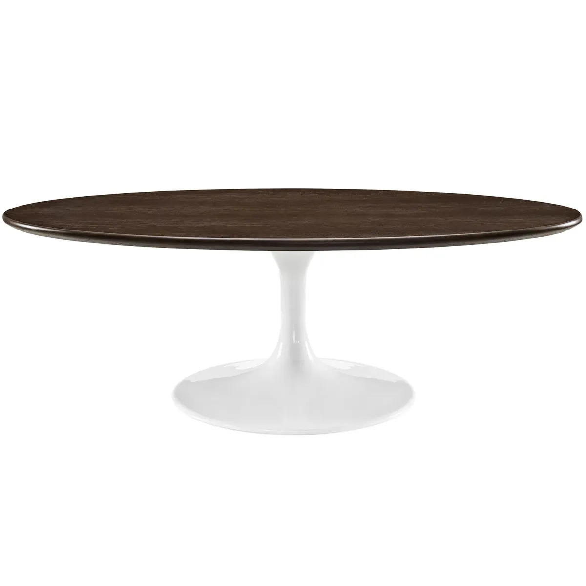 Lippa 48" Oval-Shaped Walnut Coffee Table