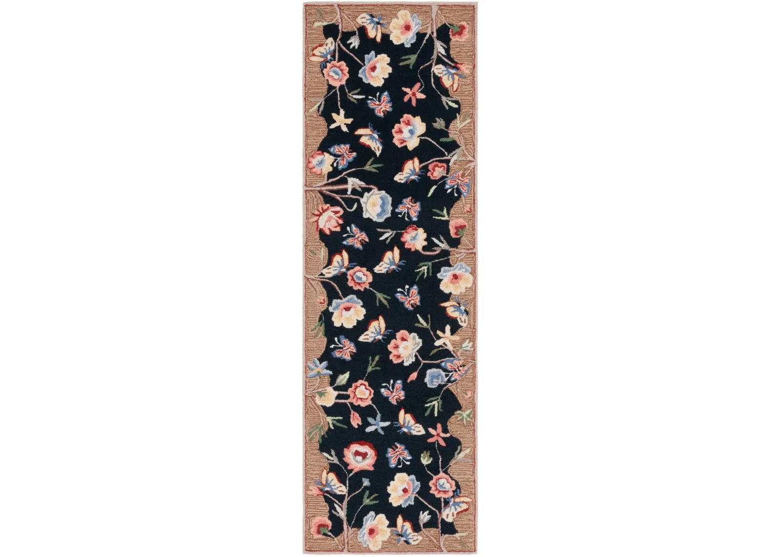 CHELSEA 337 BLACK  2'-6' x 8' Runner Rug