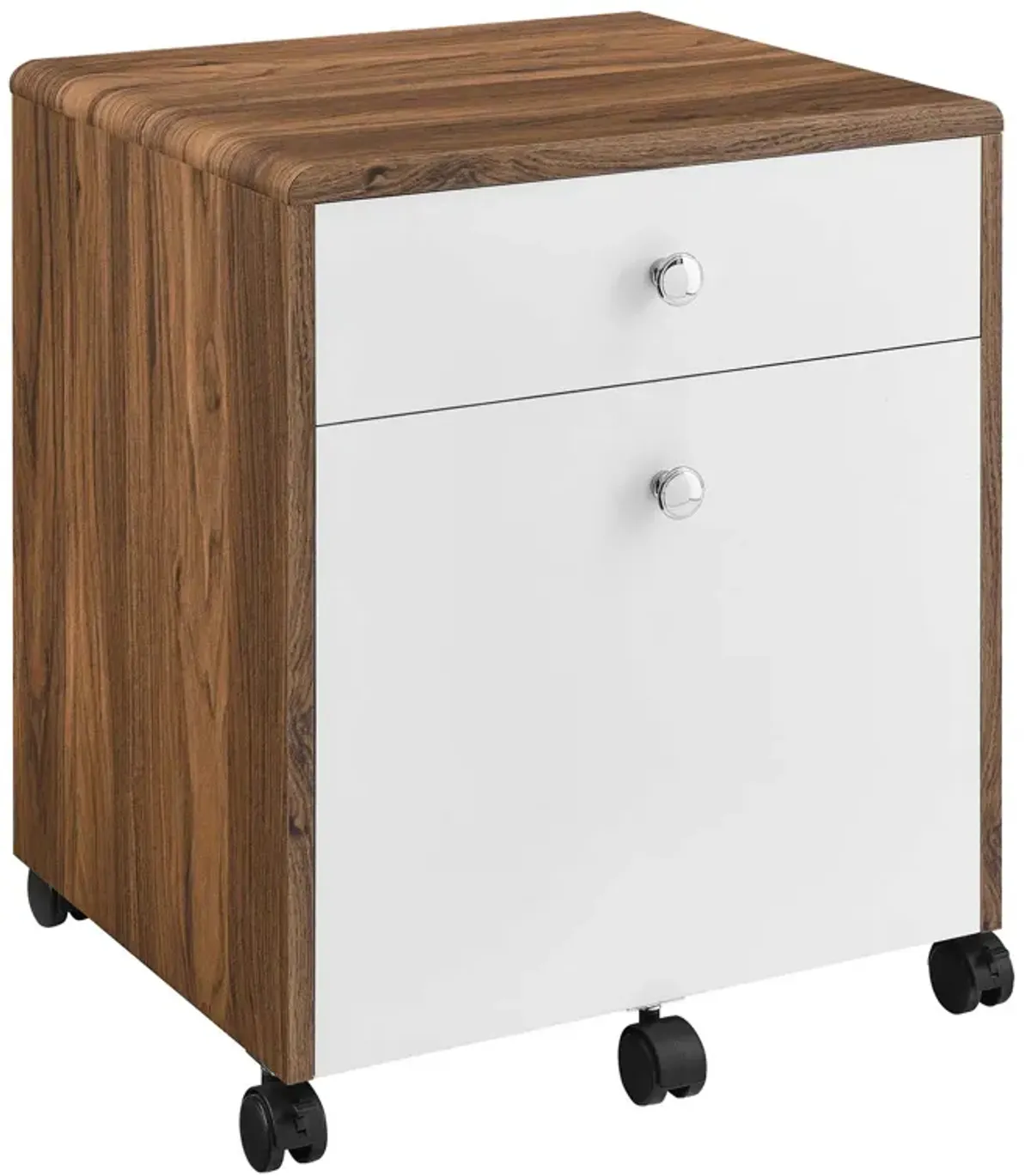 Transmit Wood Desk and File Cabinet Set