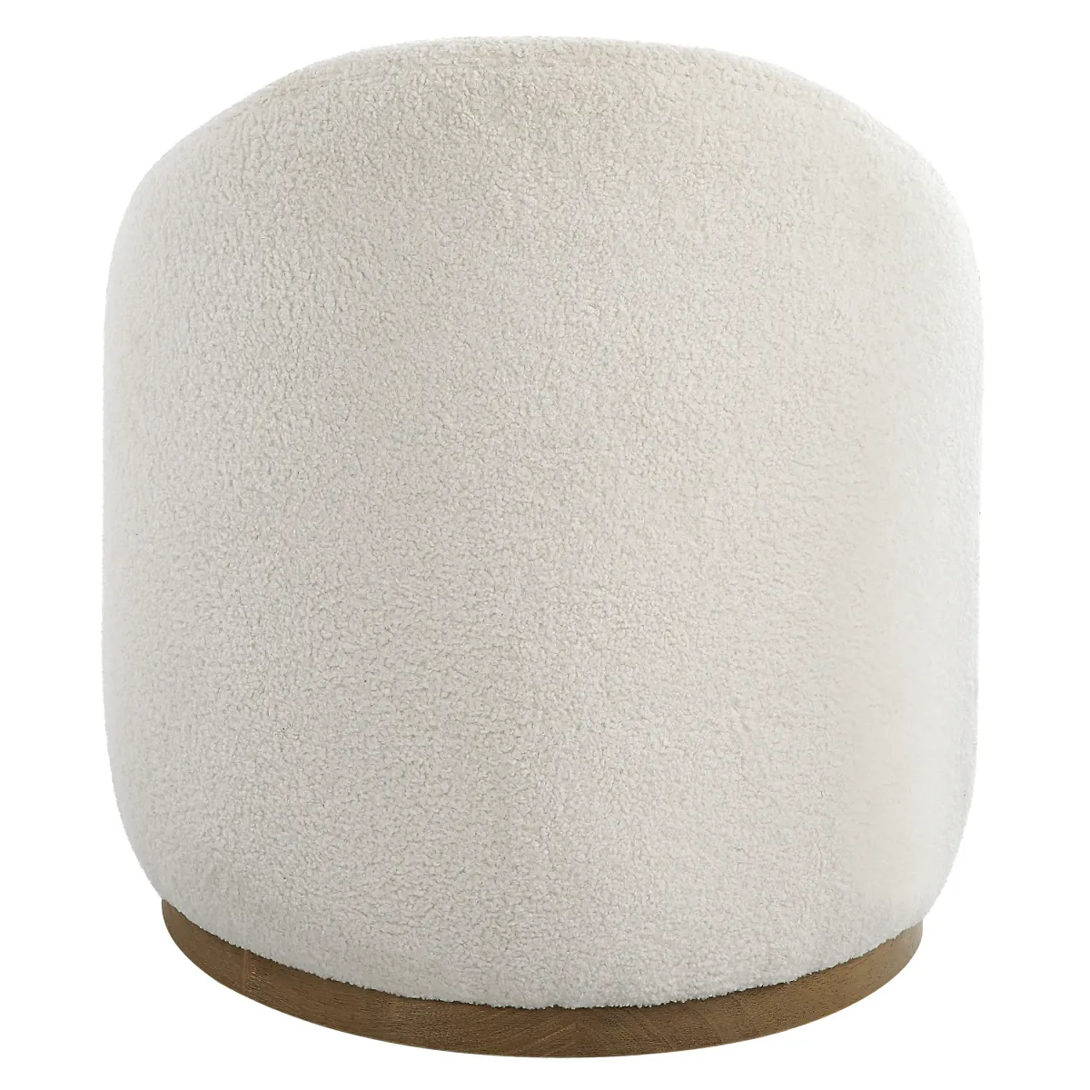 Swirl Swivel Sheepskin Ottoman