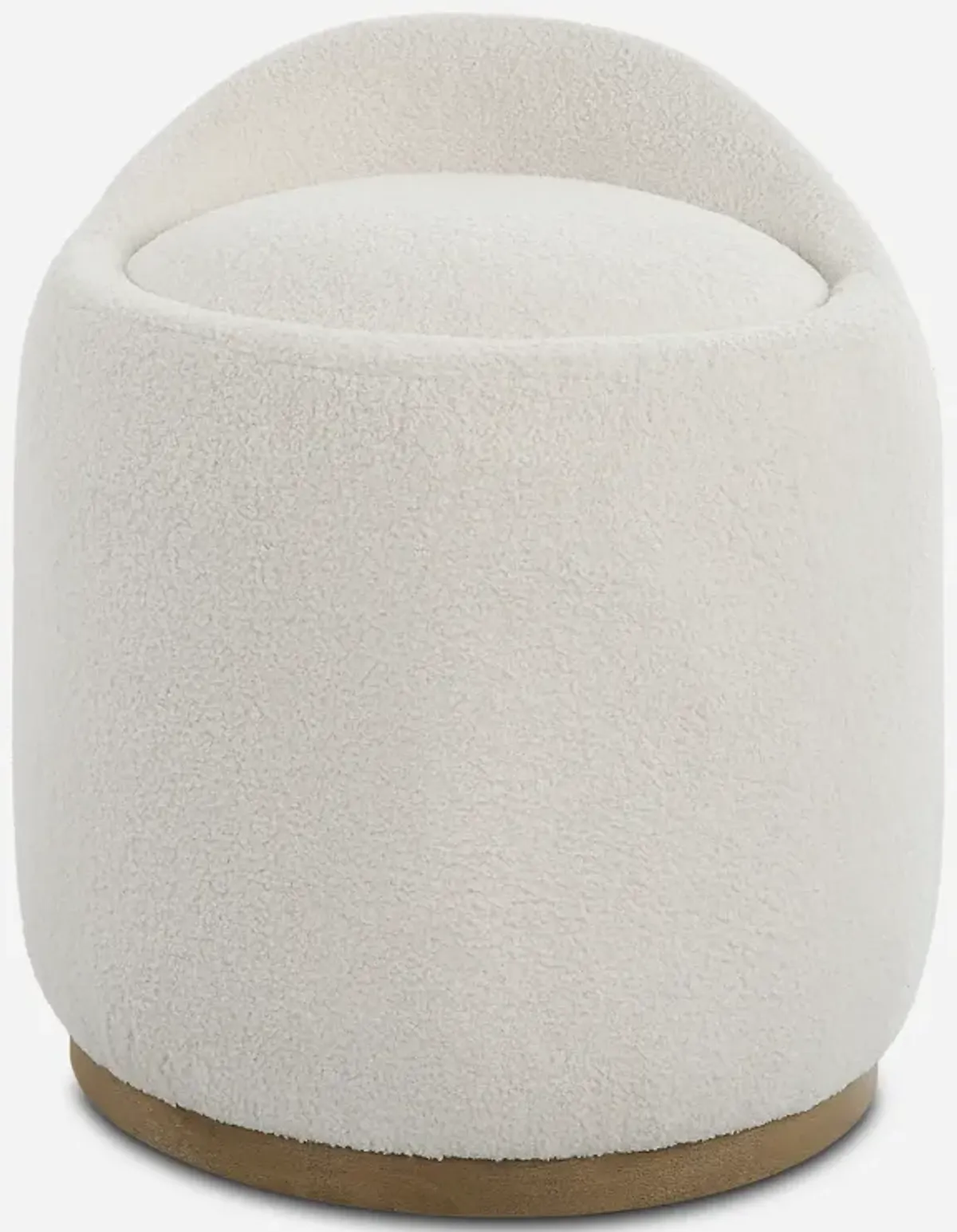 Swirl Swivel Sheepskin Ottoman