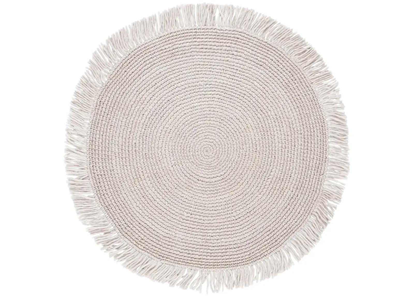 RENEWAL 401 LIGHT BEIGE 6' x 6' Round Round Rug