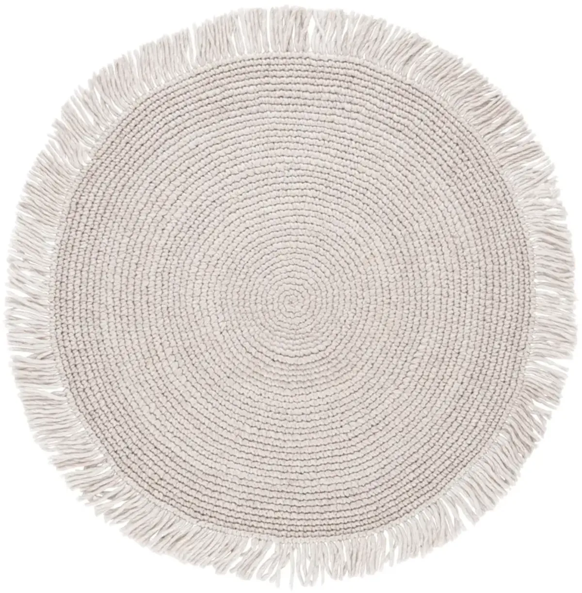 RENEWAL 401 LIGHT BEIGE 6' x 6' Round Round Rug