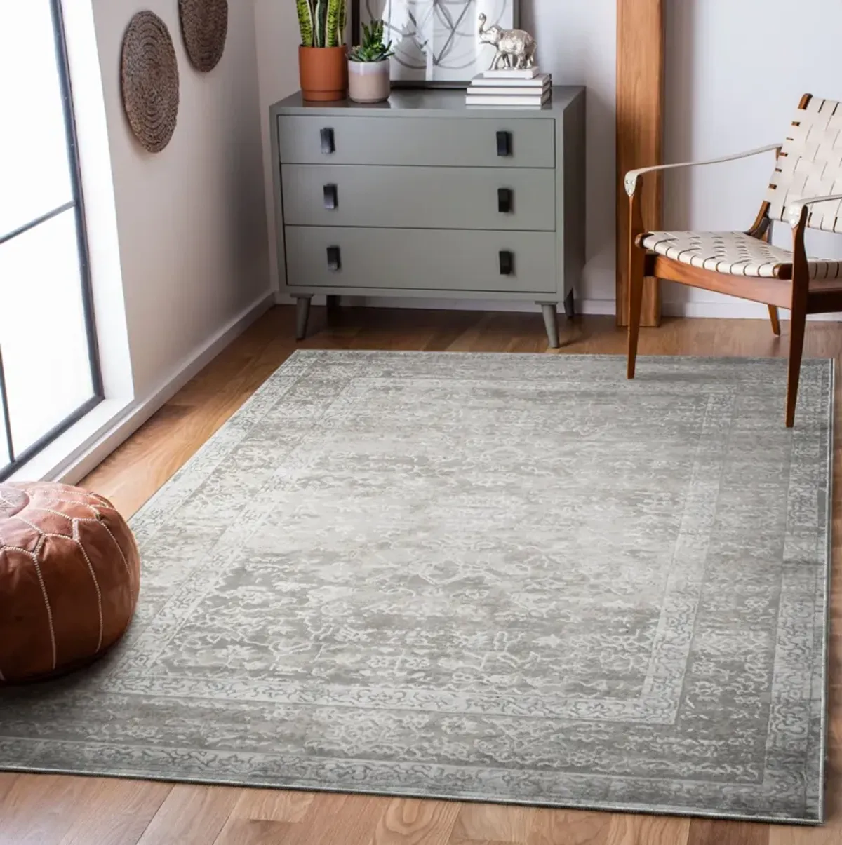 CAMILA Grey Mix Rectangle 7'10" x 10'2" ft Rug