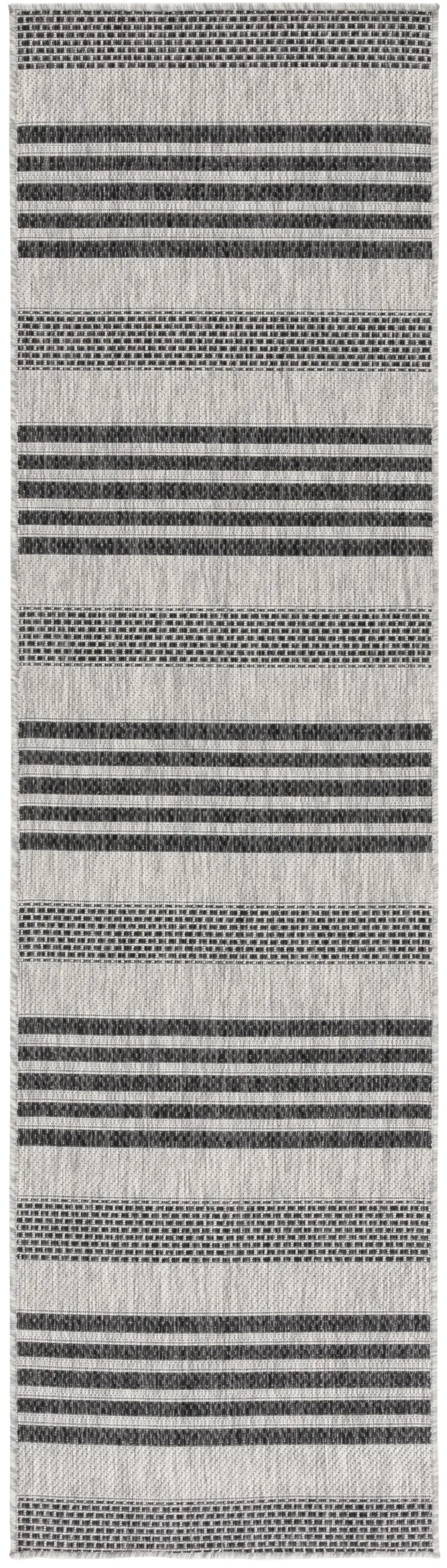 BEACH HOUSE 278 GREY  2'-2' x 8' Runner Rug