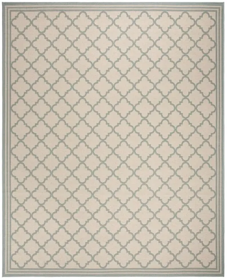 Safavieh BEACH HOUSE Collection BHS121L-8 Cream / Aqua 8' X 10'