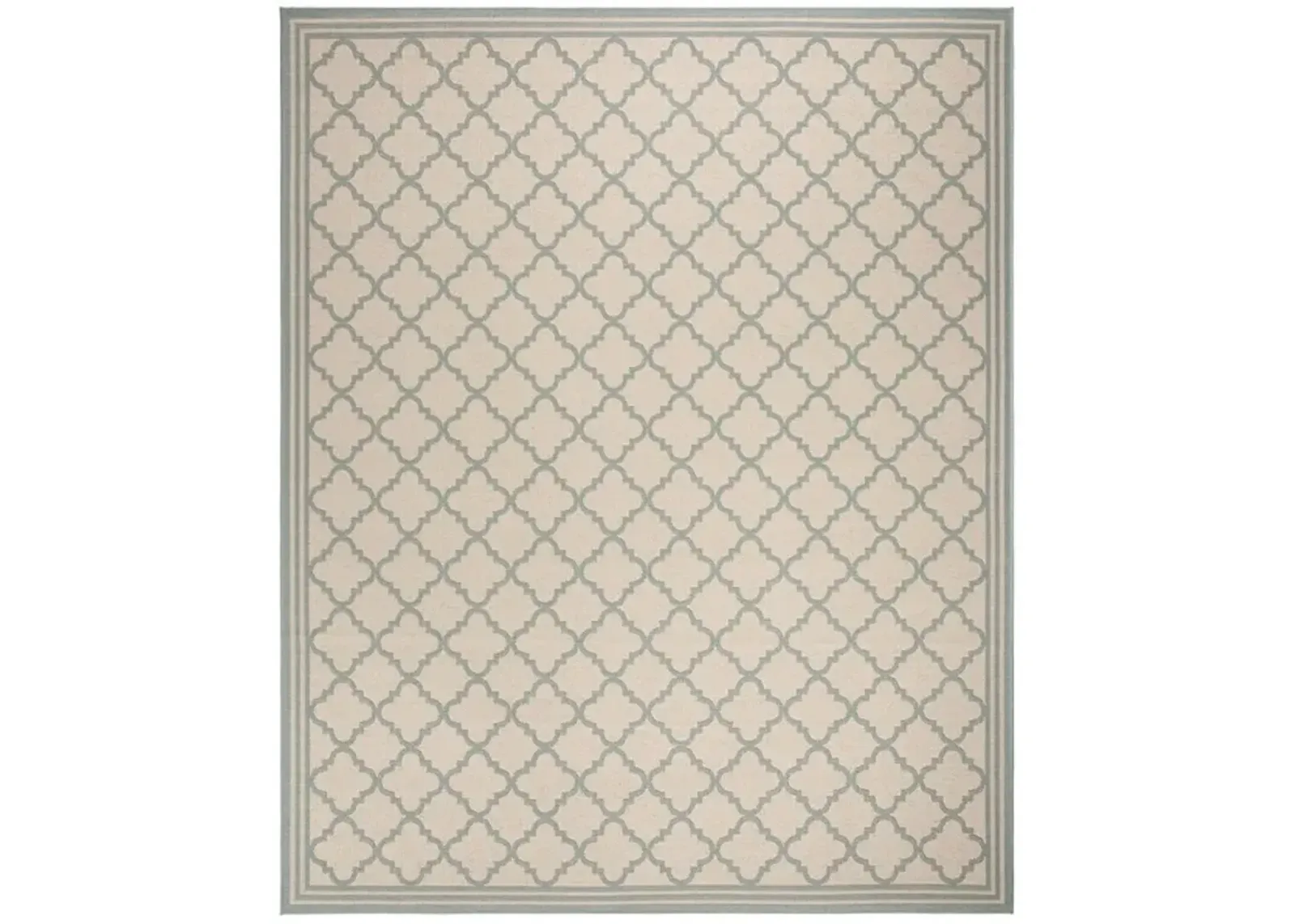 Safavieh BEACH HOUSE Collection BHS121L-8 Cream / Aqua 8' X 10'