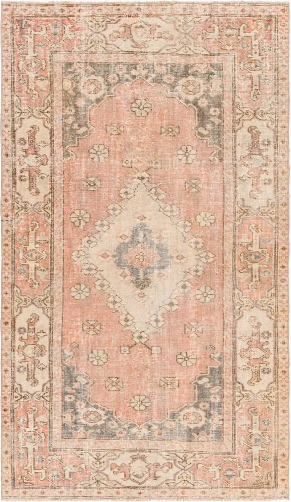 Antique One of a Kind AOOAK-1214 4' x 6'7" Handmade Rug