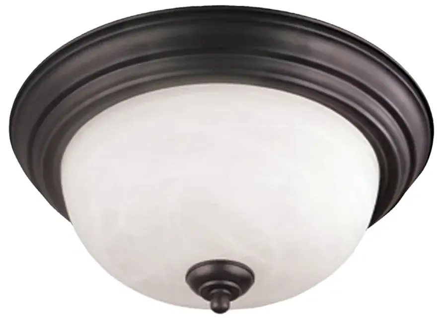 Tahoe 14" Wide 2-Light Flush Mount - Painted Bronze