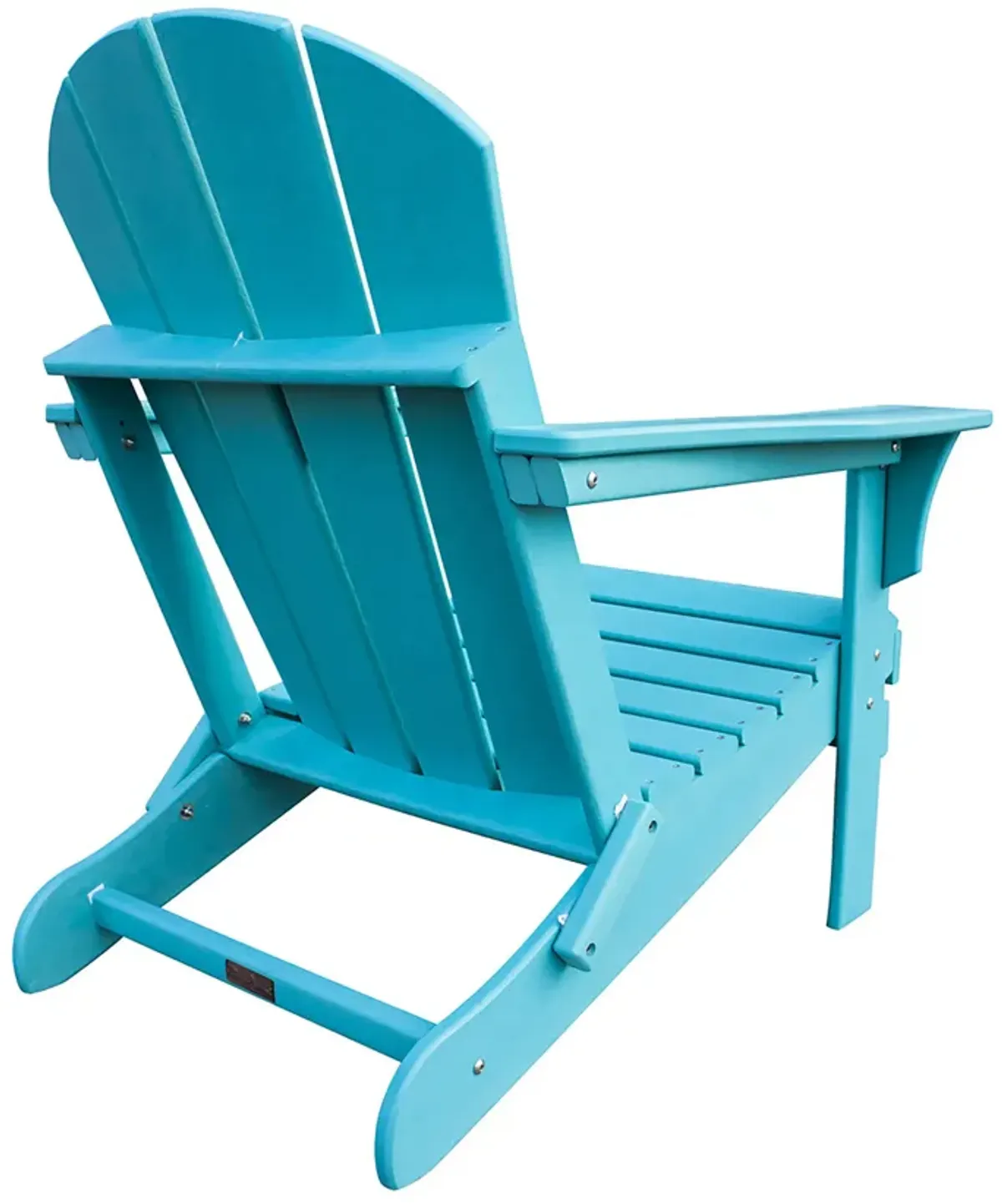 Panama Jack Polyresin Folding Teal Adirondack Chair