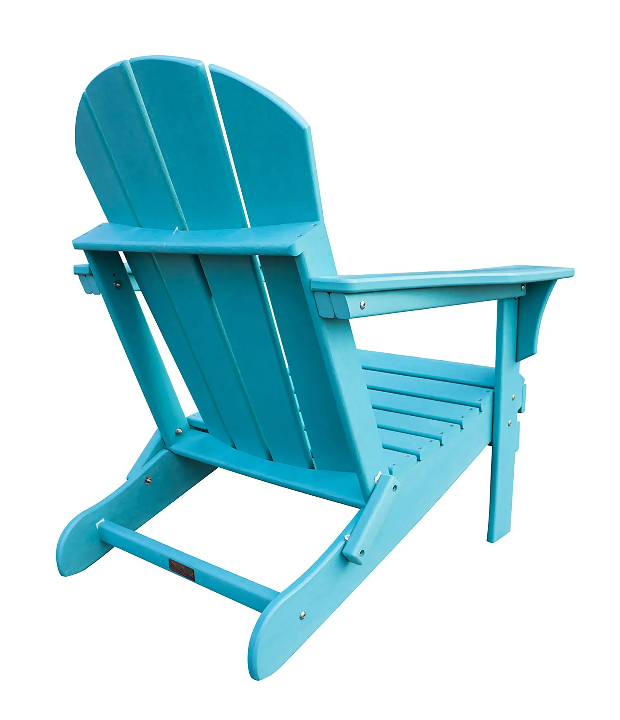 Panama Jack Polyresin Folding Teal Adirondack Chair