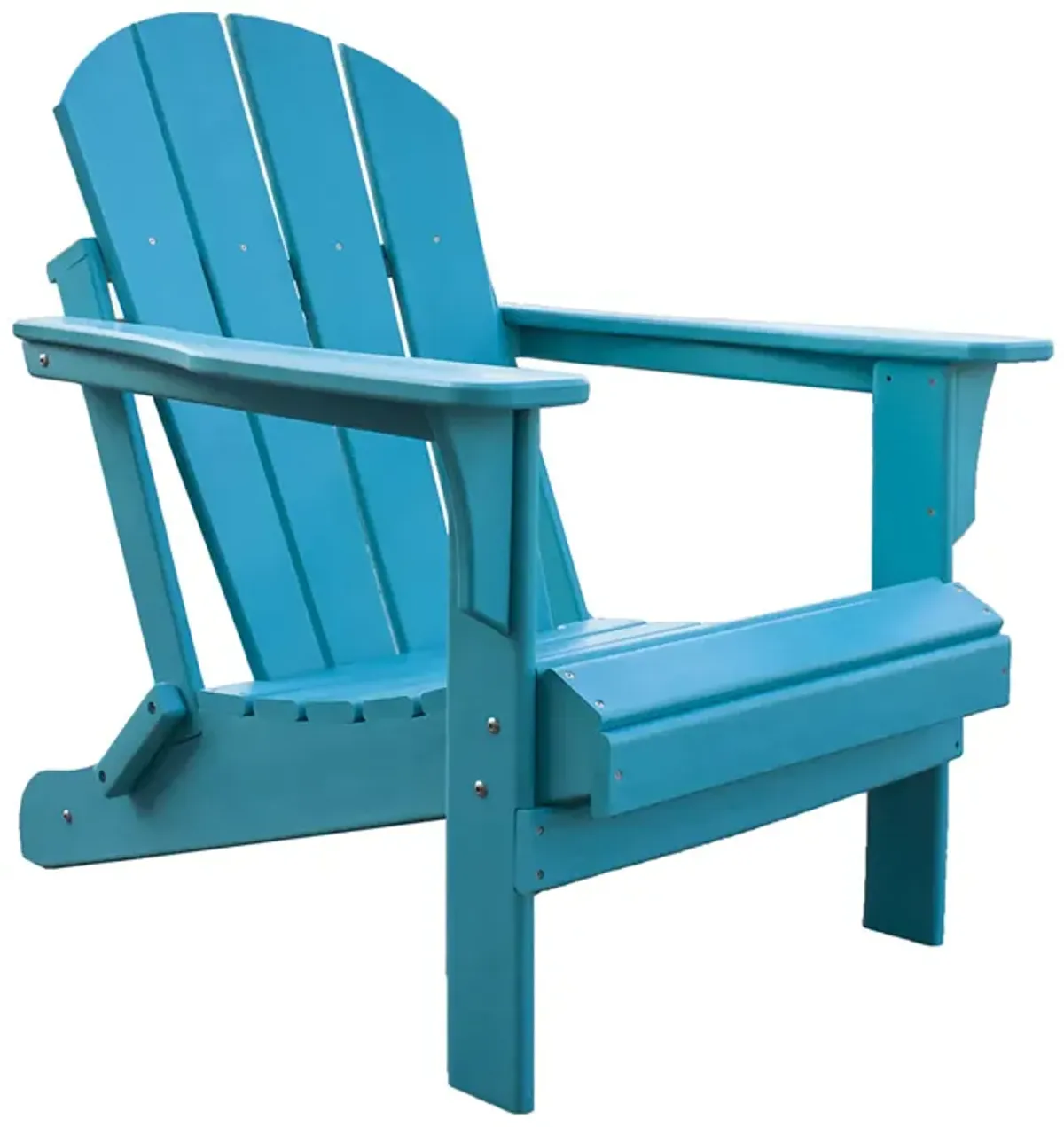 Panama Jack Polyresin Folding Teal Adirondack Chair