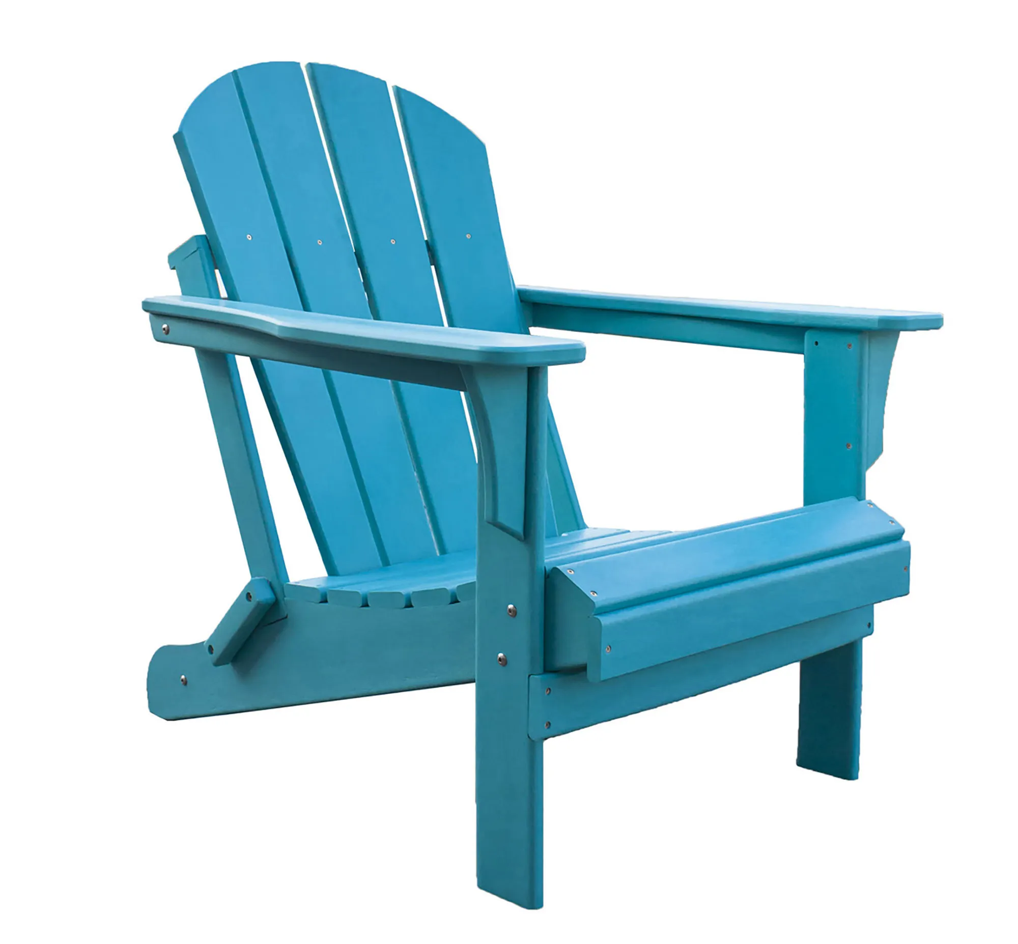 Panama Jack Polyresin Folding Teal Adirondack Chair