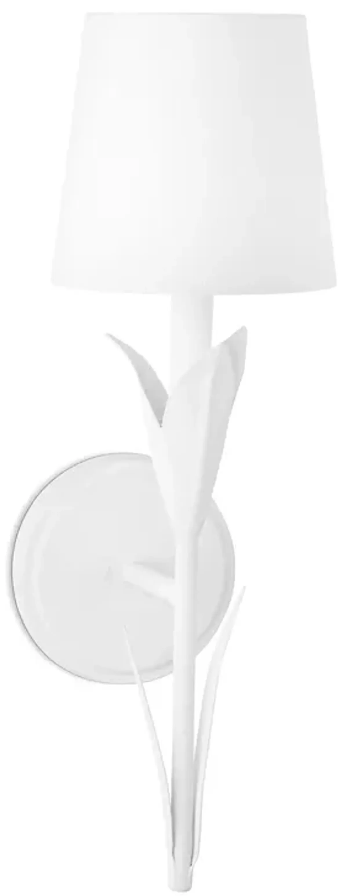 River Reed Sconce Single (White)