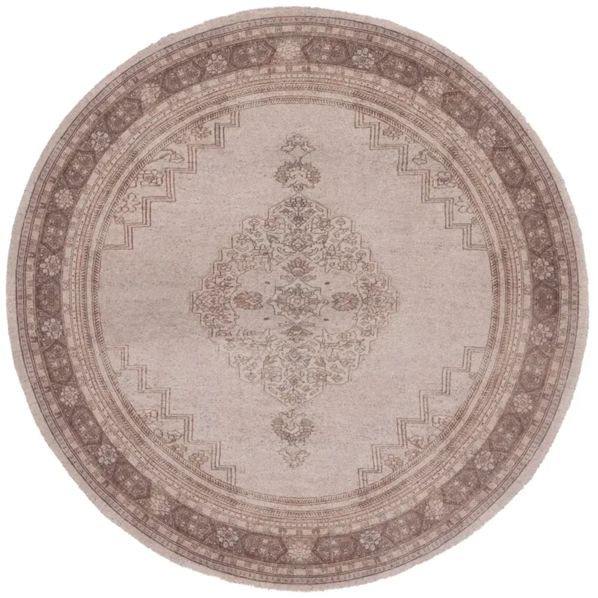 CLASSIC VINTAGE Hand Tufted 6' x 6' Round area rug